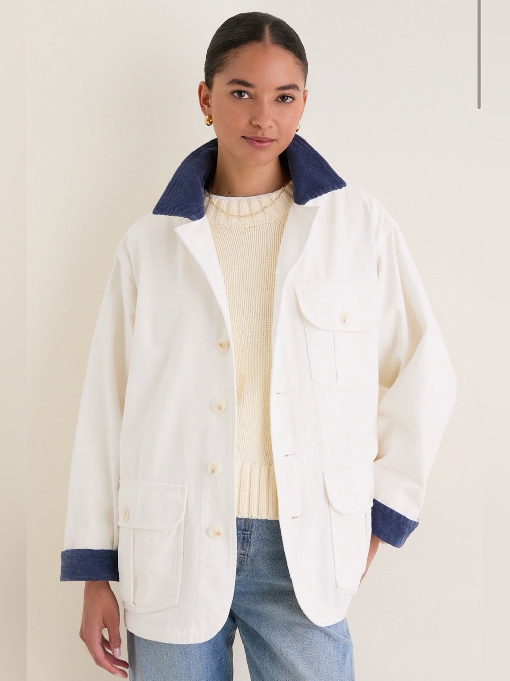 NEW Tuckernuck Barn Jacket in White Bunny Size XS